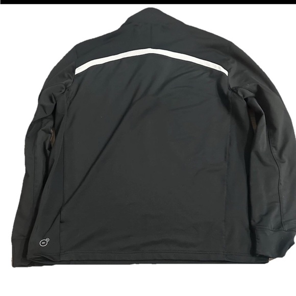 Puma Black and White Quarter-Zip Pullover, Large - Picture 2 of 8